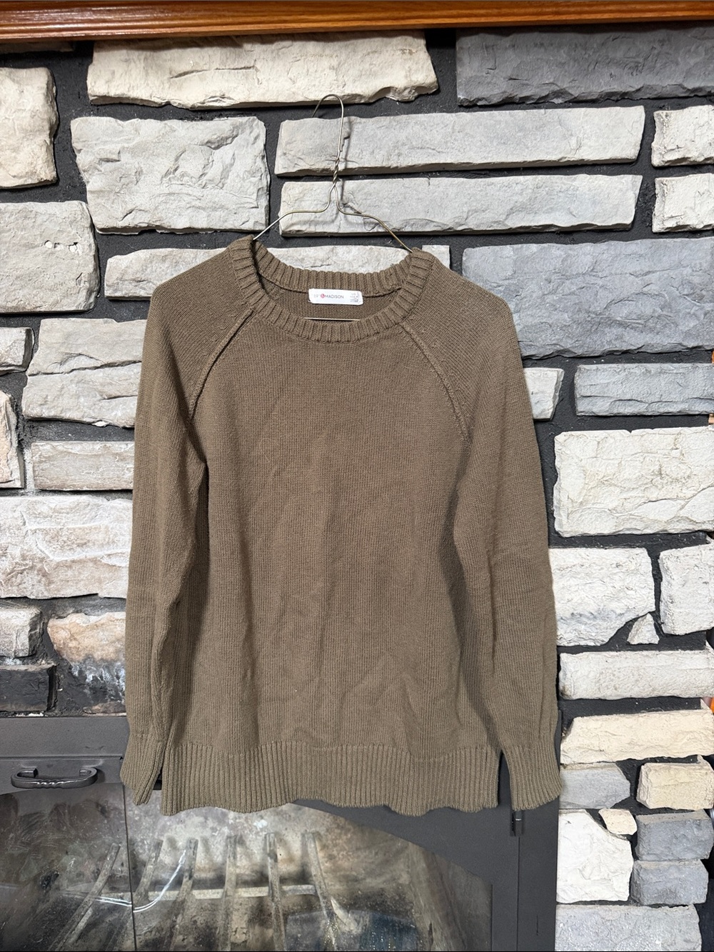 Madison Olive Crewneck Sweater